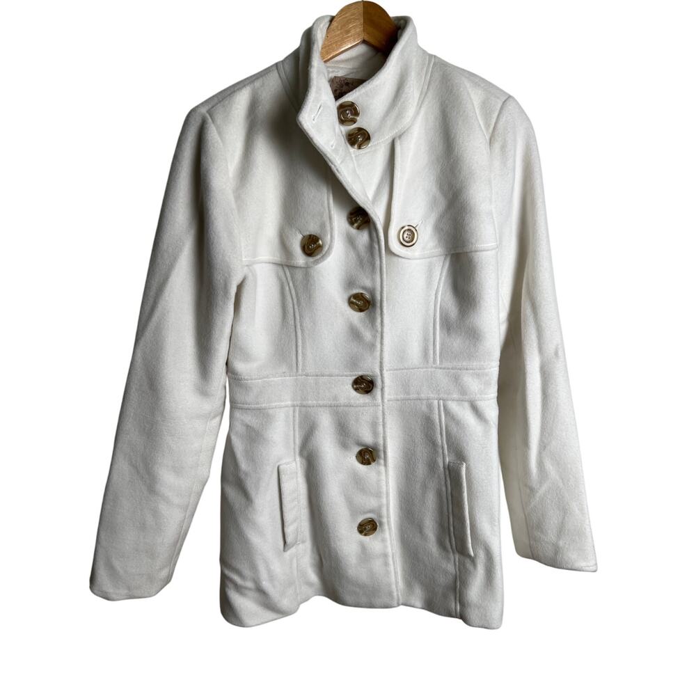 Mine Women's Size M White Pea Coat